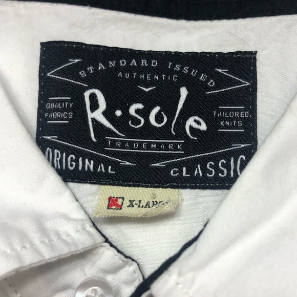 R. Sole Colorblock Oxford Button Down Shirt size X Large - Picture 5 of 11